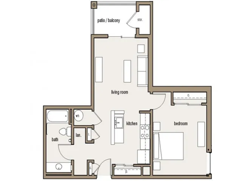One Bedroom C